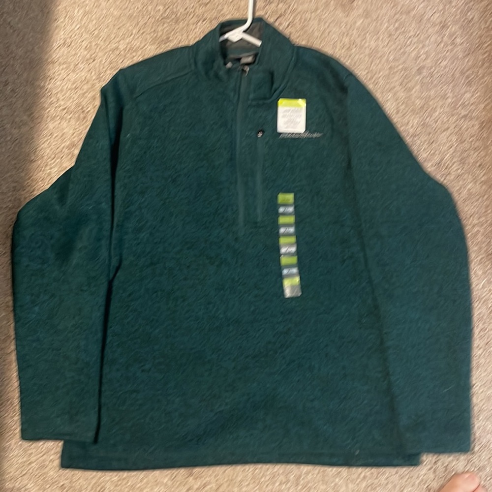 Eddie Bauer Long Sleeve Fleece Sweater-Anti Pill